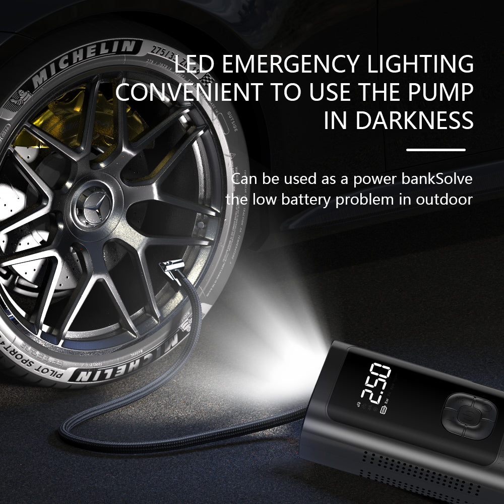 150psi Portable Balloon Pump Car Air Compressor Tire Inflator Pump Electric Ball Tyre Pump