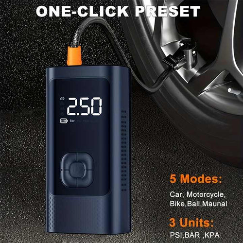 150psi Portable Balloon Pump Car Air Compressor Tire Inflator Pump Electric Ball Tyre Pump