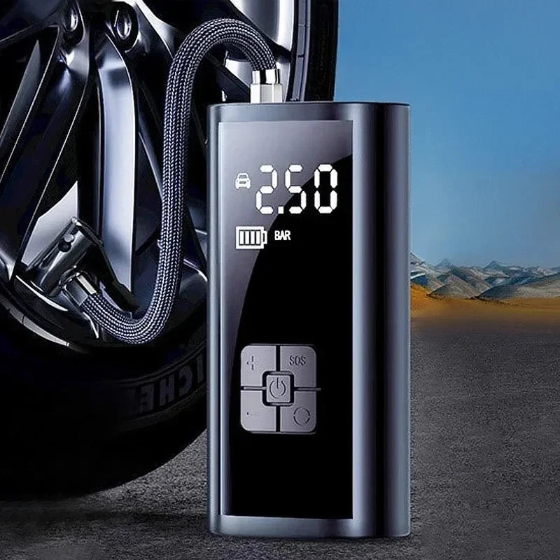 Portable Tire Inflator Rechargeable Electric Inflator For Car Bicycle Digital Air Compressor Football Ball Inflator Pump